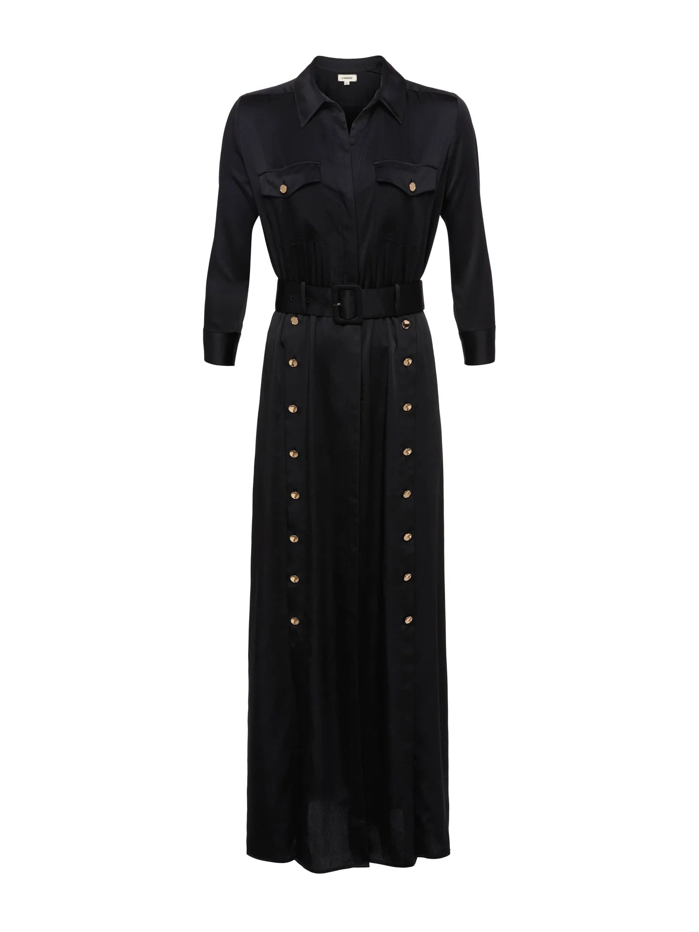 URIAH SATIN SHIRT DRESS