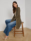NOE DOUBLE BREASTED CARDI PINE/GOLD