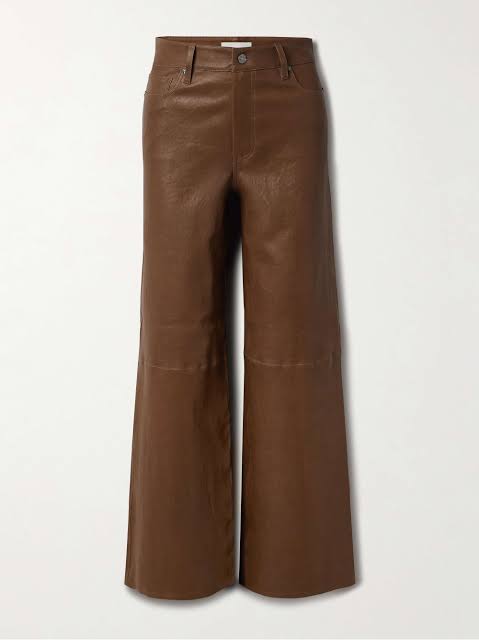 LE SLIM PALAZZO LEATHER - CEDAR