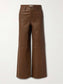 LE SLIM PALAZZO LEATHER - CEDAR