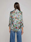 DANI SILK BLOUSE - MULTI MIX TURQUOISE