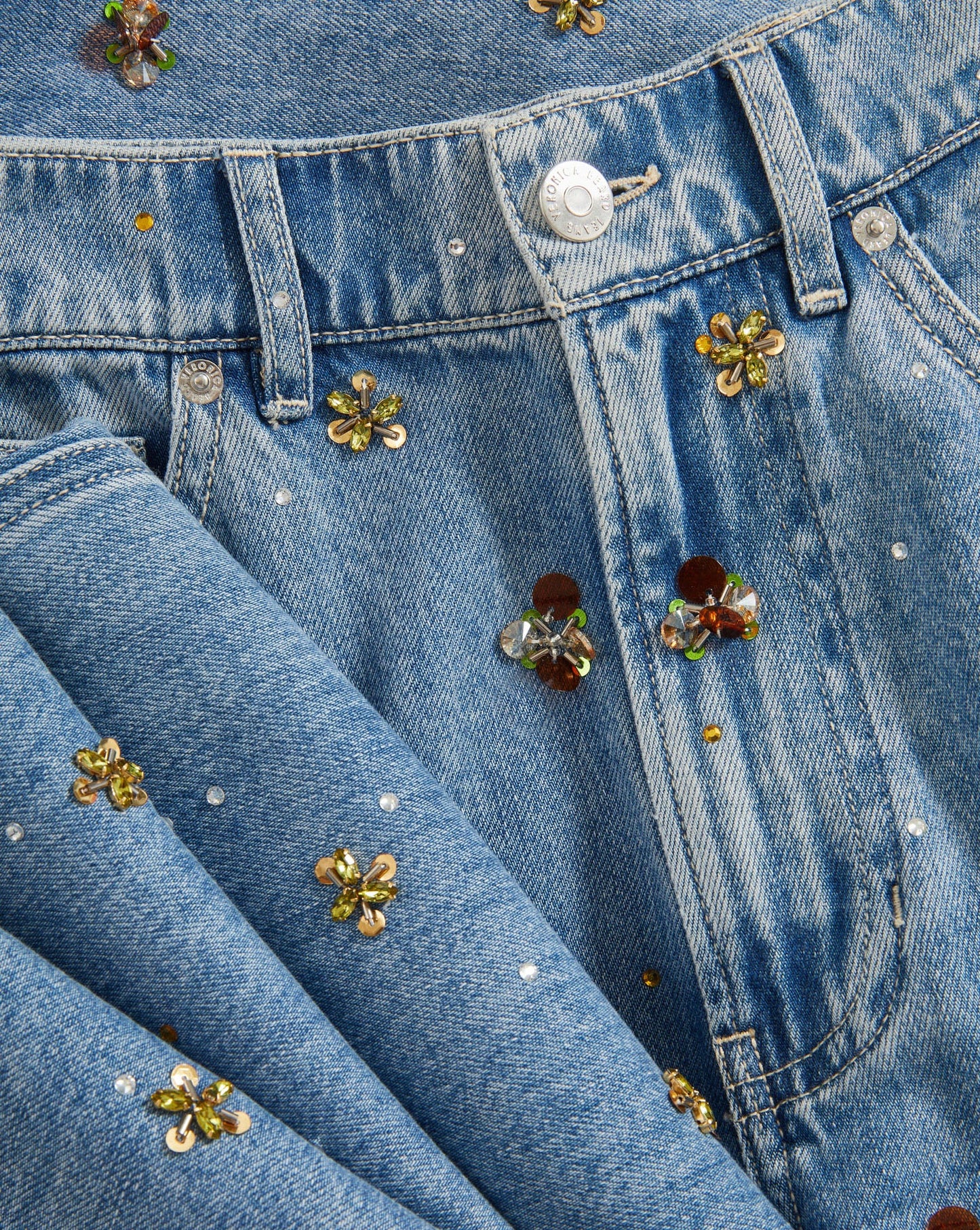 *PREORDER* KASEY WIDE LEG JEAN - SILVER DUST