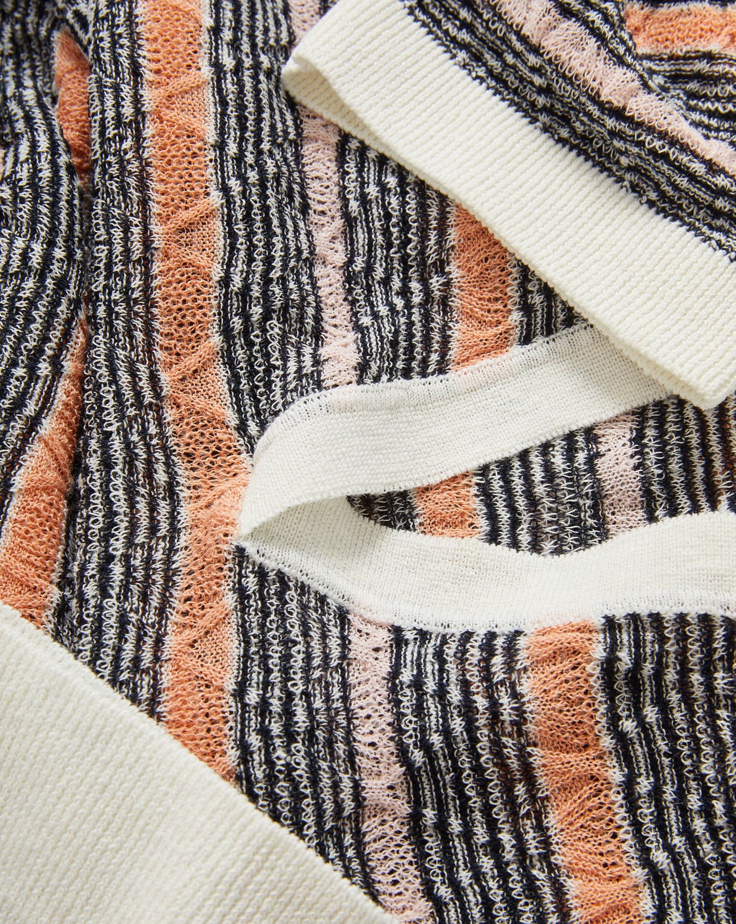 ISSA KNIT POLO - MUTED CLAY MULTI
