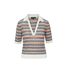 ISSA KNIT POLO - MUTED CLAY MULTI