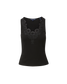 NARCISCA EMBROIDERED TANK - BLACK