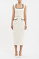 JACQUIE MIDI DRESS - CREAM
