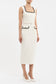 JACQUIE MIDI DRESS - CREAM
