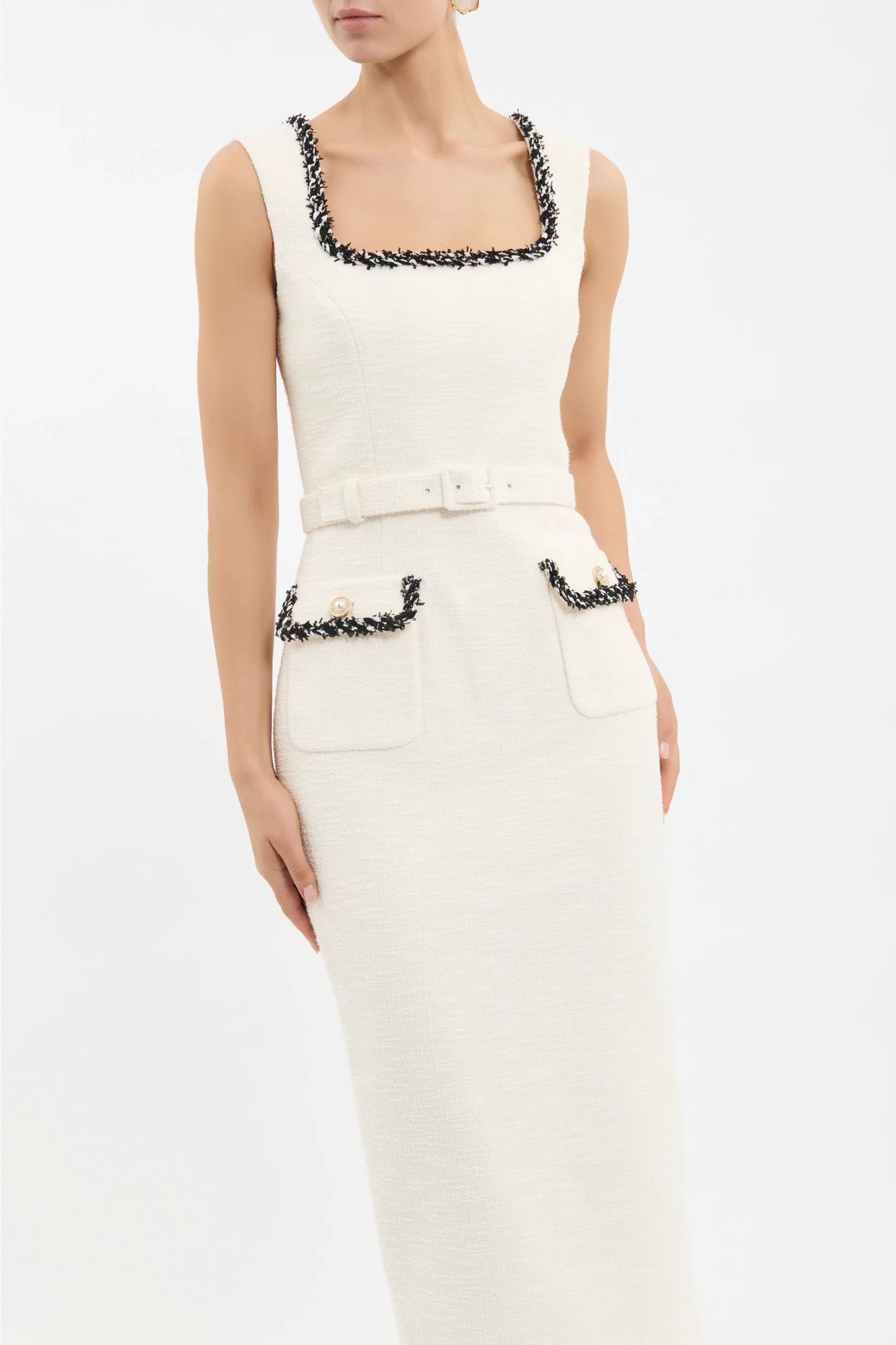 JACQUIE MIDI DRESS - CREAM