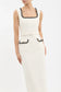 JACQUIE MIDI DRESS - CREAM
