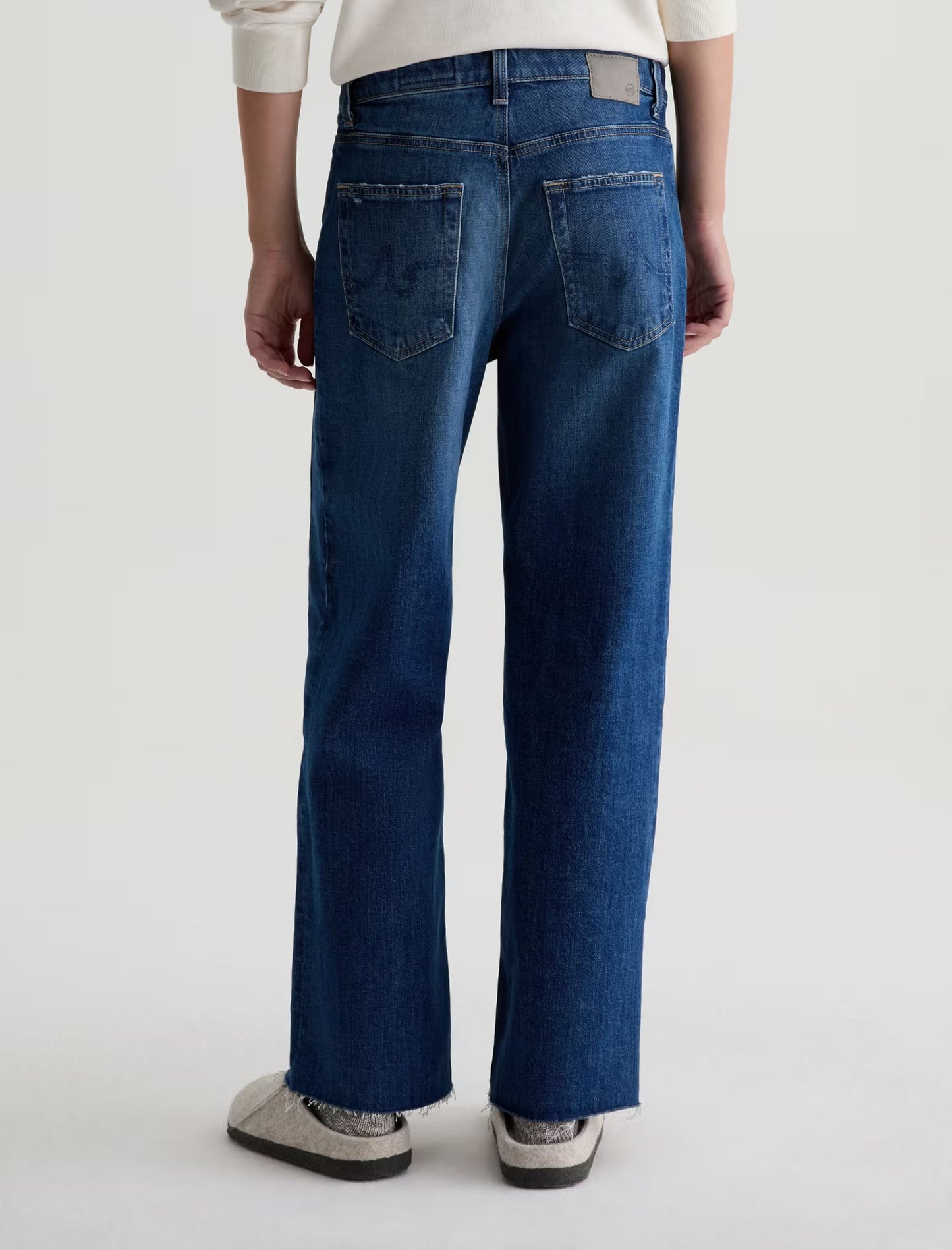 SAIGE WIDE LEG JEAN - WATERMIST