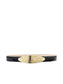 MAROUX LEATHER BELT - BLACK CROC