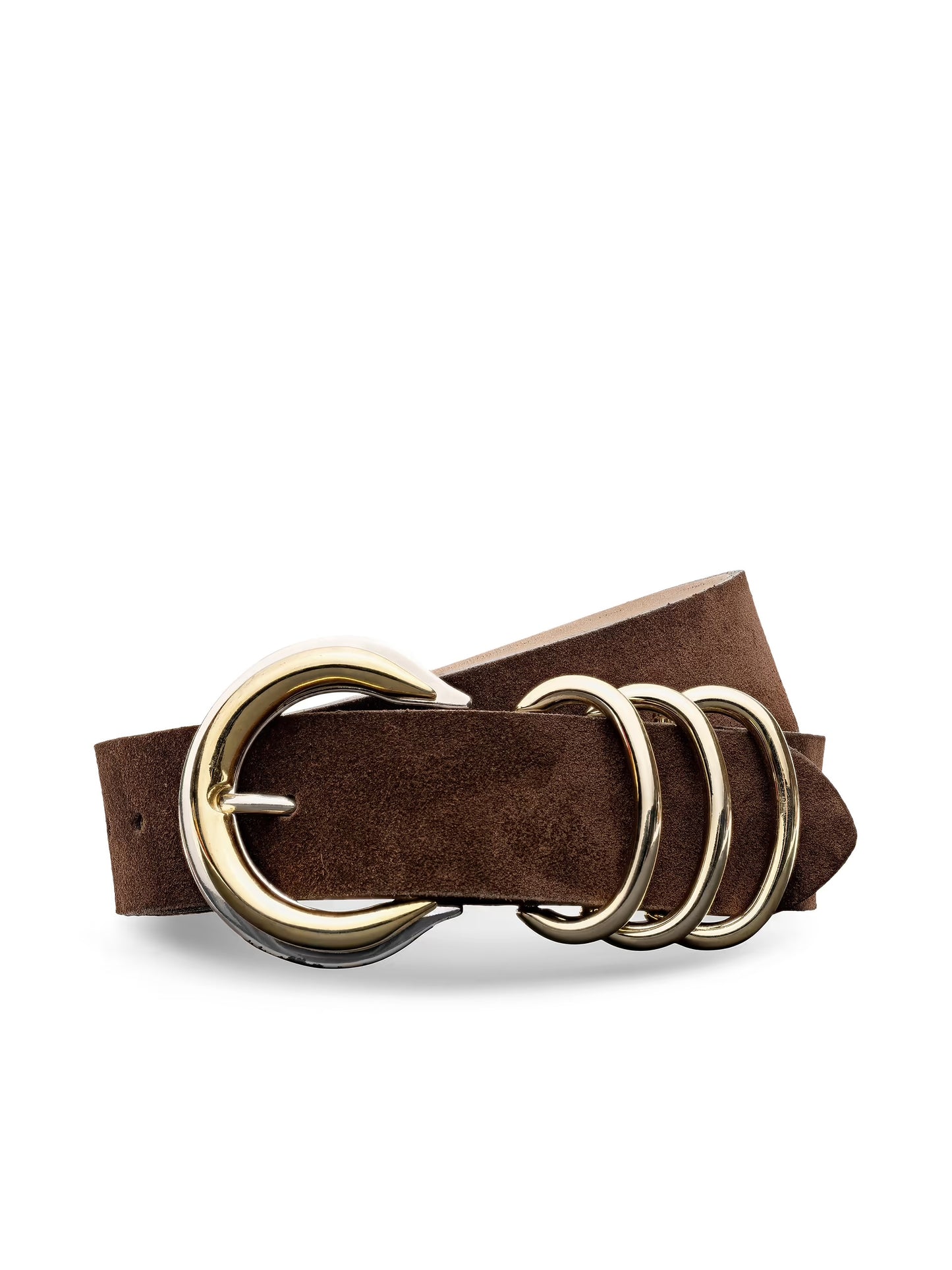 TOBAR SUEDE BELT - CHOCOLATE