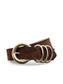 TOBAR SUEDE BELT - CHOCOLATE