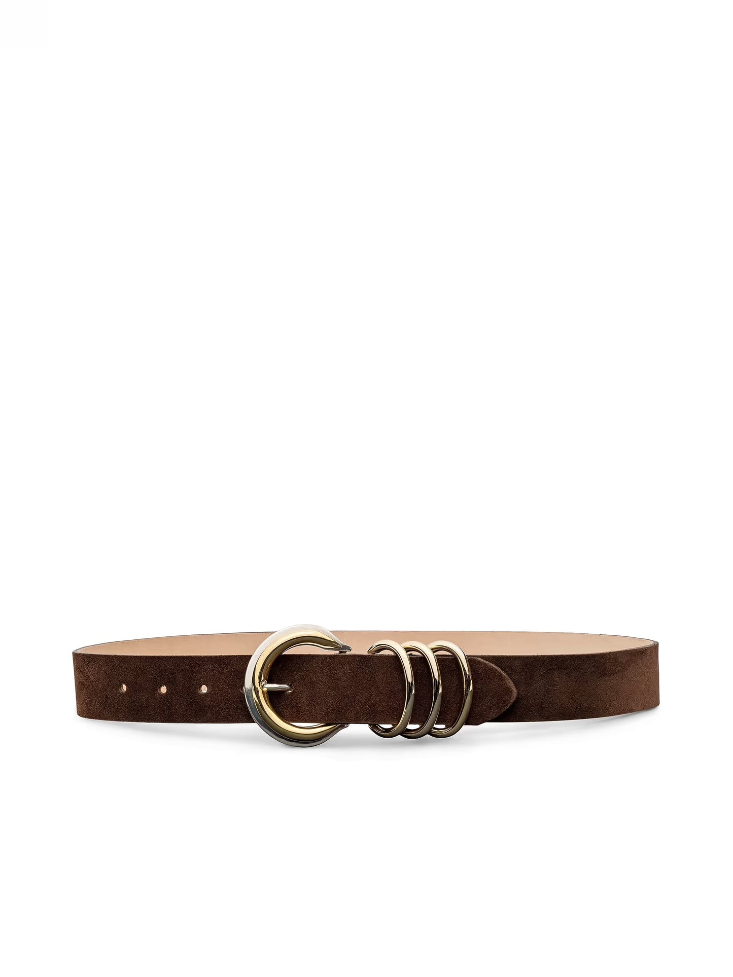 TOBAR SUEDE BELT - CHOCOLATE