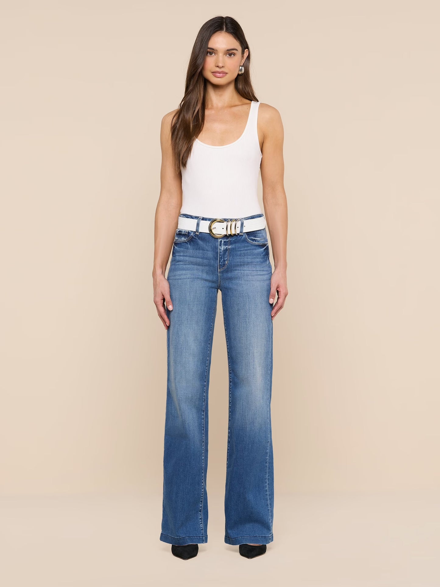 TOBAR BELT - WHITE LIZARD EMBOSSED