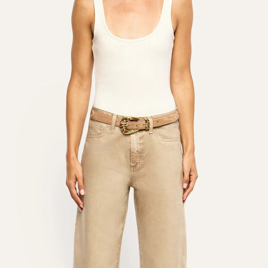 BENNET ANTIQUE BELT - CAPPUCCINO