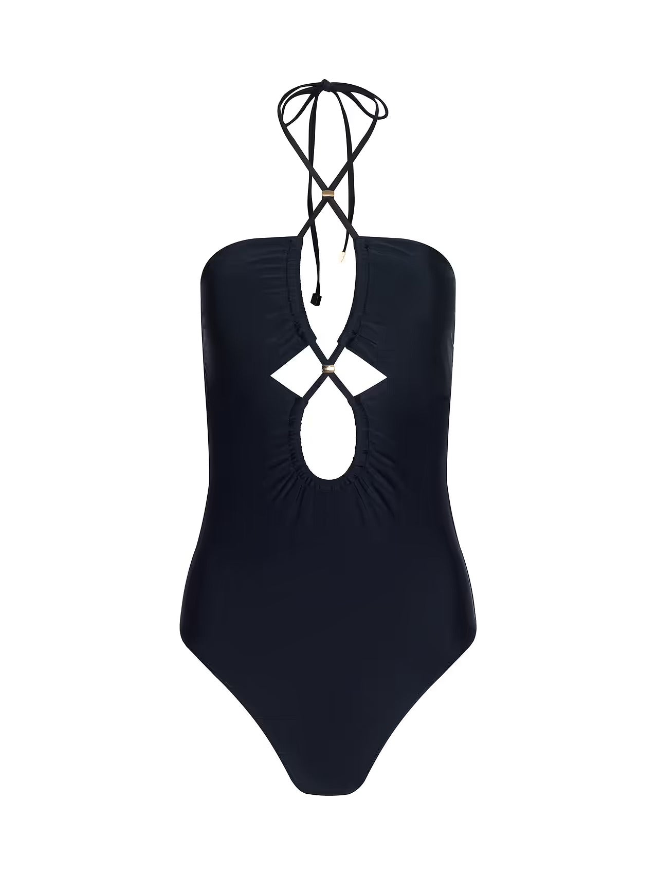 SHIVA KEYHOLE ONE PIECE - BLACK