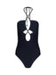 SHIVA KEYHOLE ONE PIECE - BLACK
