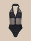 *PREORDER* NATALYA COLLARED ONE PIECE - BLACK