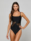 *PREORDER* ONE PIECE SWIMSUIT - BLACK BUTTERFLY CROTCHET