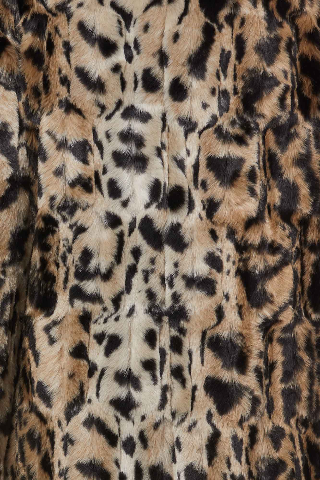LONG SONG COAT - LEOPARD