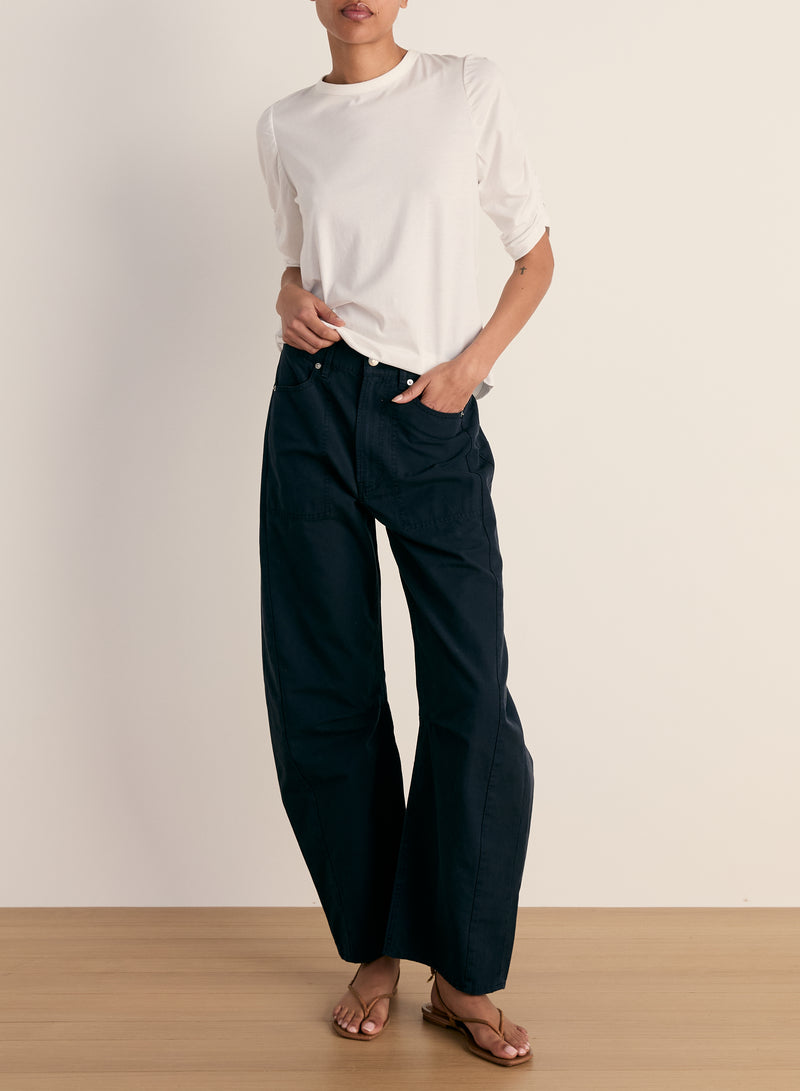 *PREORDER* SLOAN BARREL JEAN - NAVY BLUE