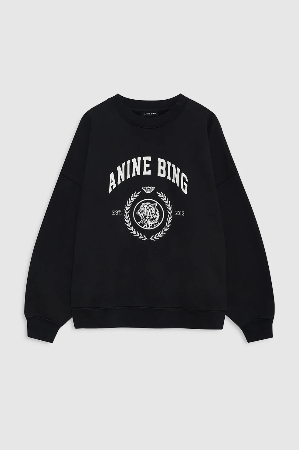 MILES SWEATSHIRT COLLEGIATE - VINTAGE BLACK
