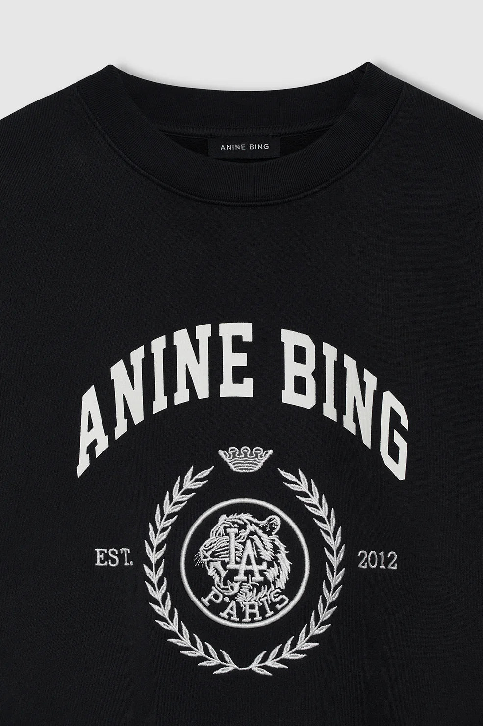 MILES SWEATSHIRT COLLEGIATE - VINTAGE BLACK