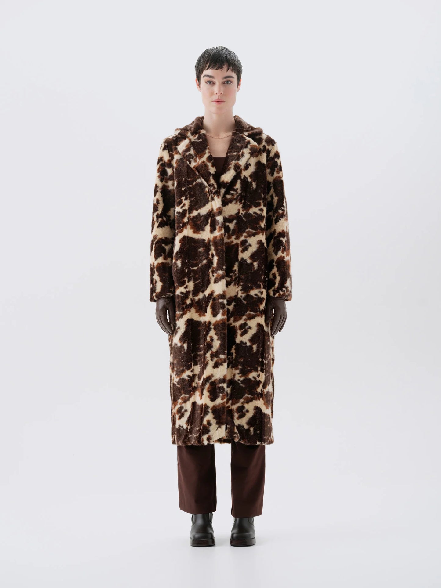 NENET COAT - COW PRINT