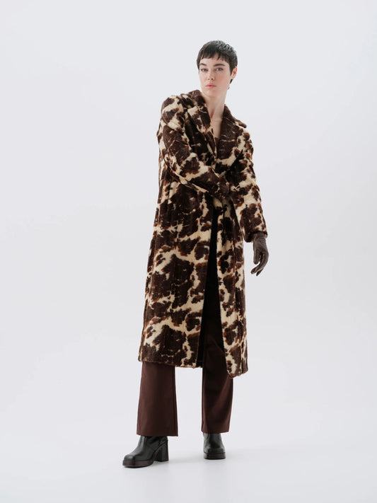 NENET COAT - COW PRINT