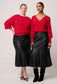 *PREORDER* CLARISSA KNIT TOP - ROUGE