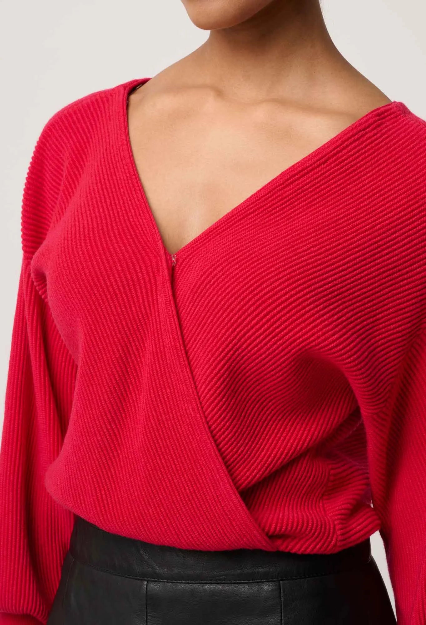 *PREORDER* CLARISSA KNIT TOP - ROUGE