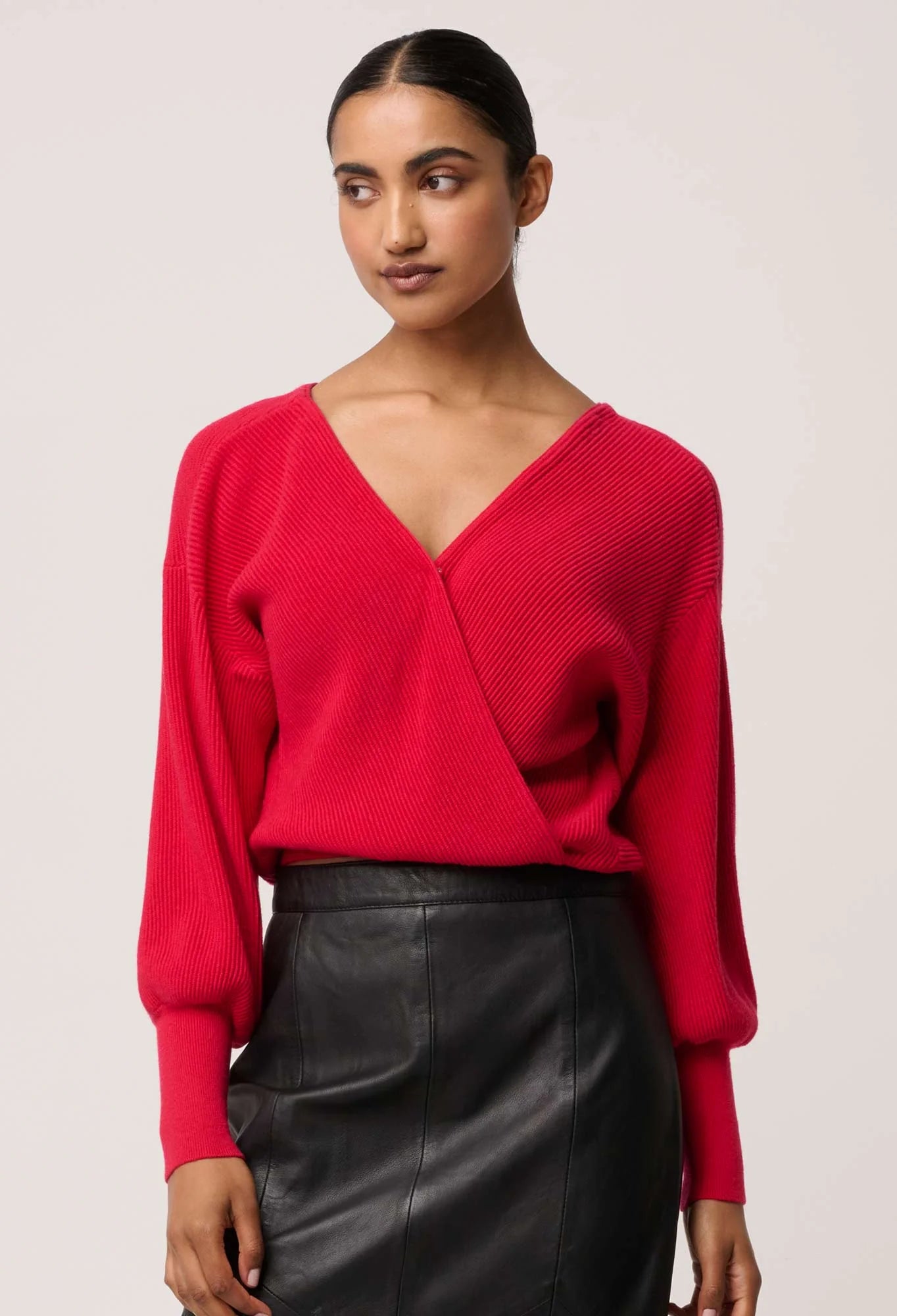 *PREORDER* CLARISSA KNIT TOP - ROUGE