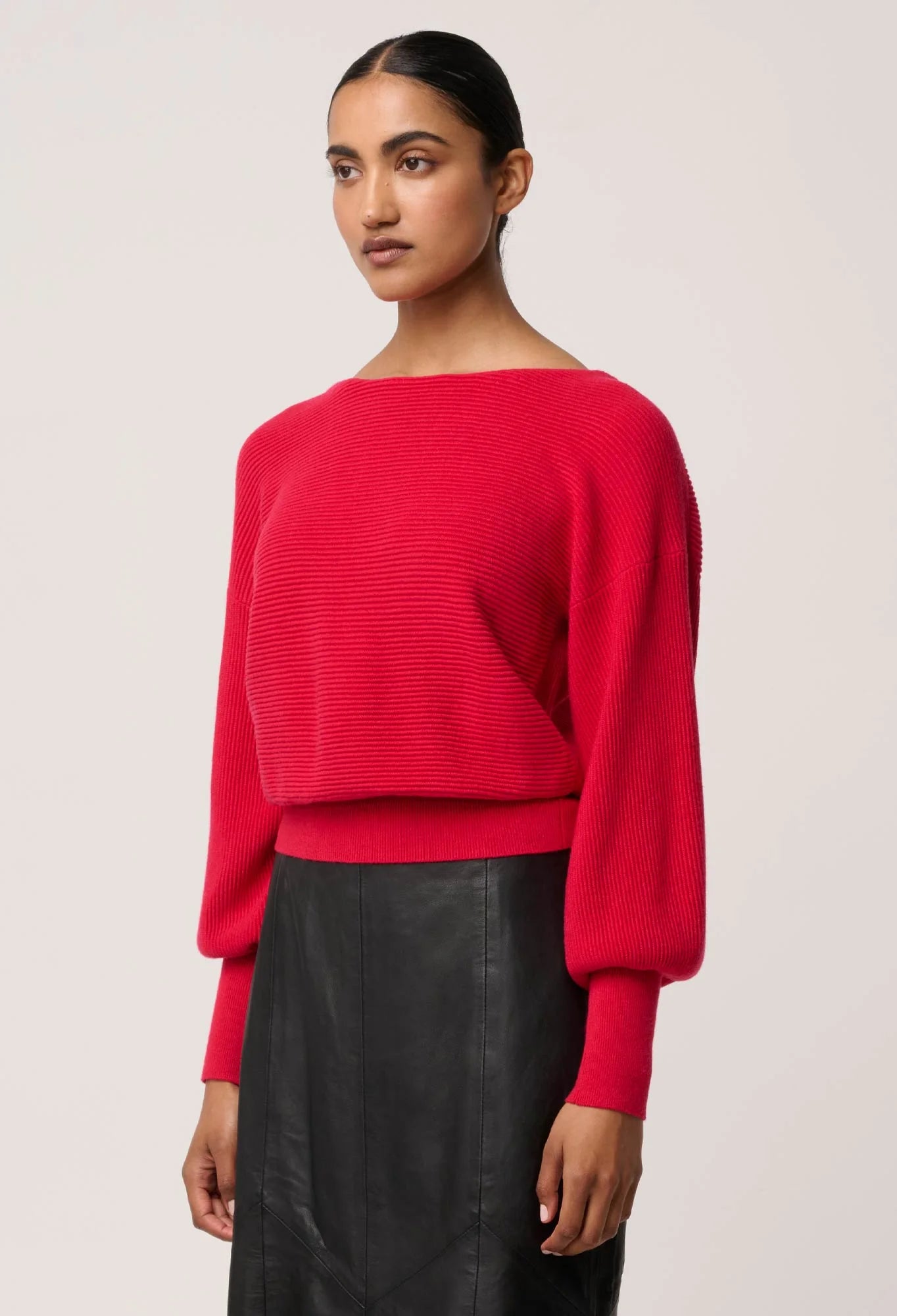 *PREORDER* CLARISSA KNIT TOP - ROUGE
