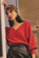 *PREORDER* CLARISSA KNIT TOP - ROUGE