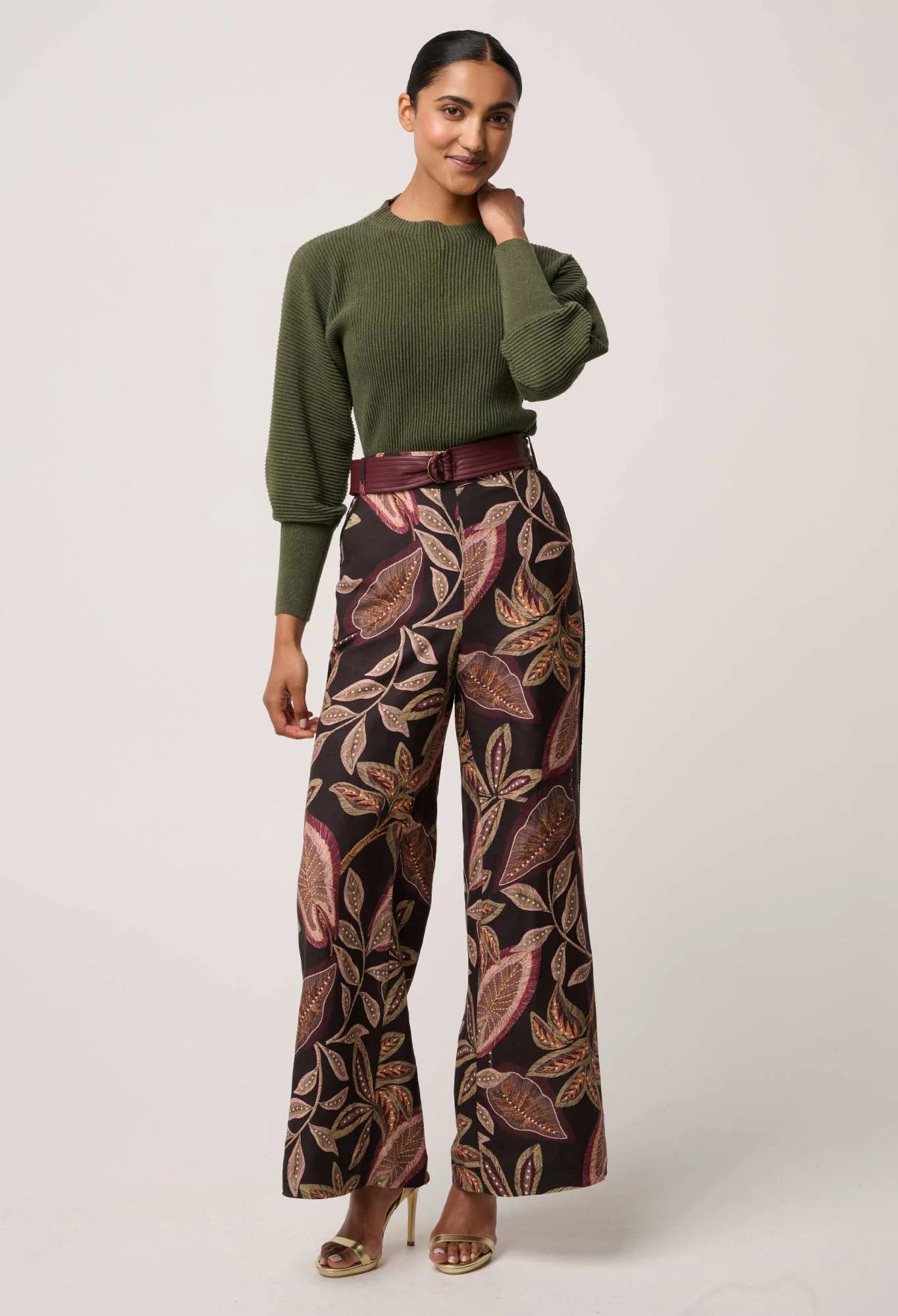 *PREORDER* ROSELLE TOP - WINTER MOSS