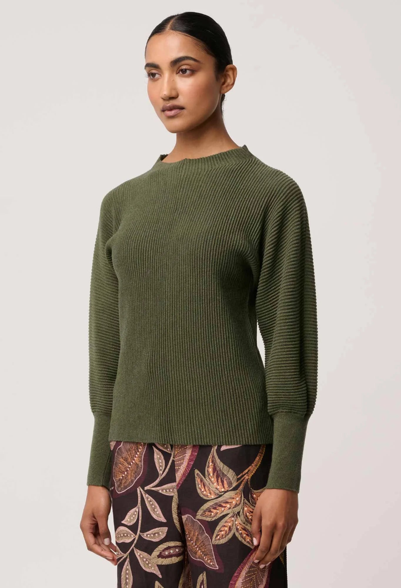 *PREORDER* ROSELLE TOP - WINTER MOSS