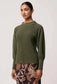 *PREORDER* ROSELLE TOP - WINTER MOSS