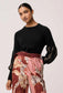 *PREORDER* ARDEN KNIT TOP - BLACK BRAID