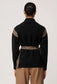 *PREORDER* NOMADIC SWEATER - BLACK CHEVRON