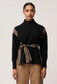 *PREORDER* NOMADIC SWEATER - BLACK CHEVRON