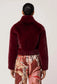 *PREORDER* DAWN FAUX FUR JACKET - BORDEAUX