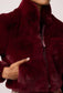 *PREORDER* DAWN FAUX FUR JACKET - BORDEAUX