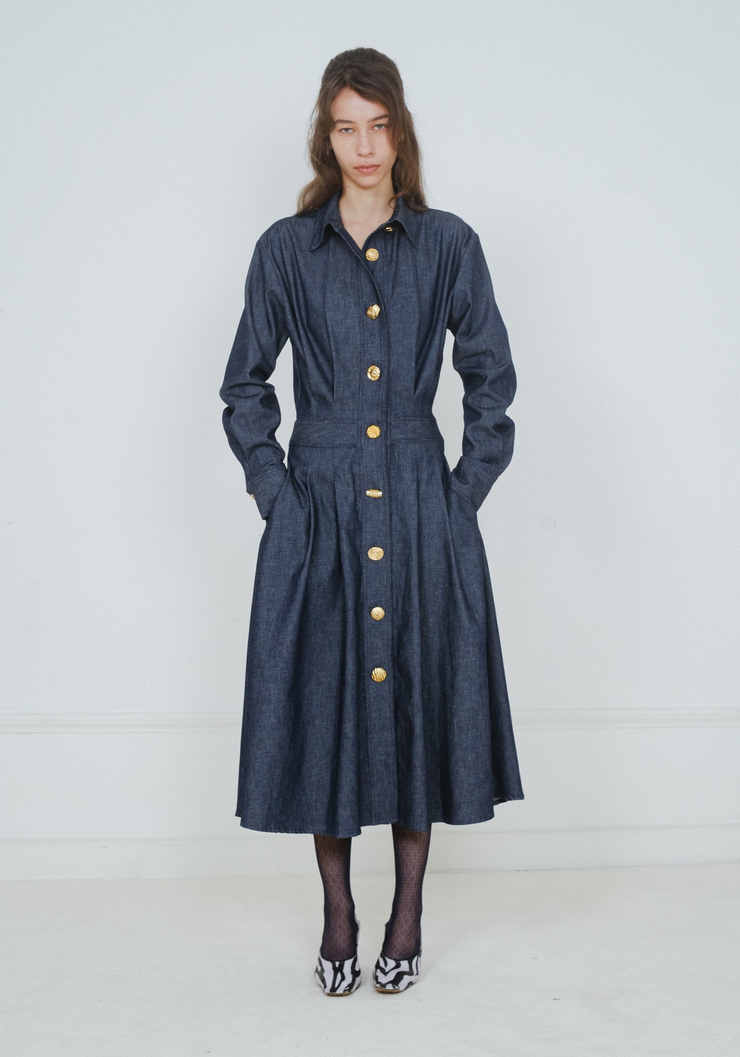 *PREORDER* OLIVIA DRESS - DENIM