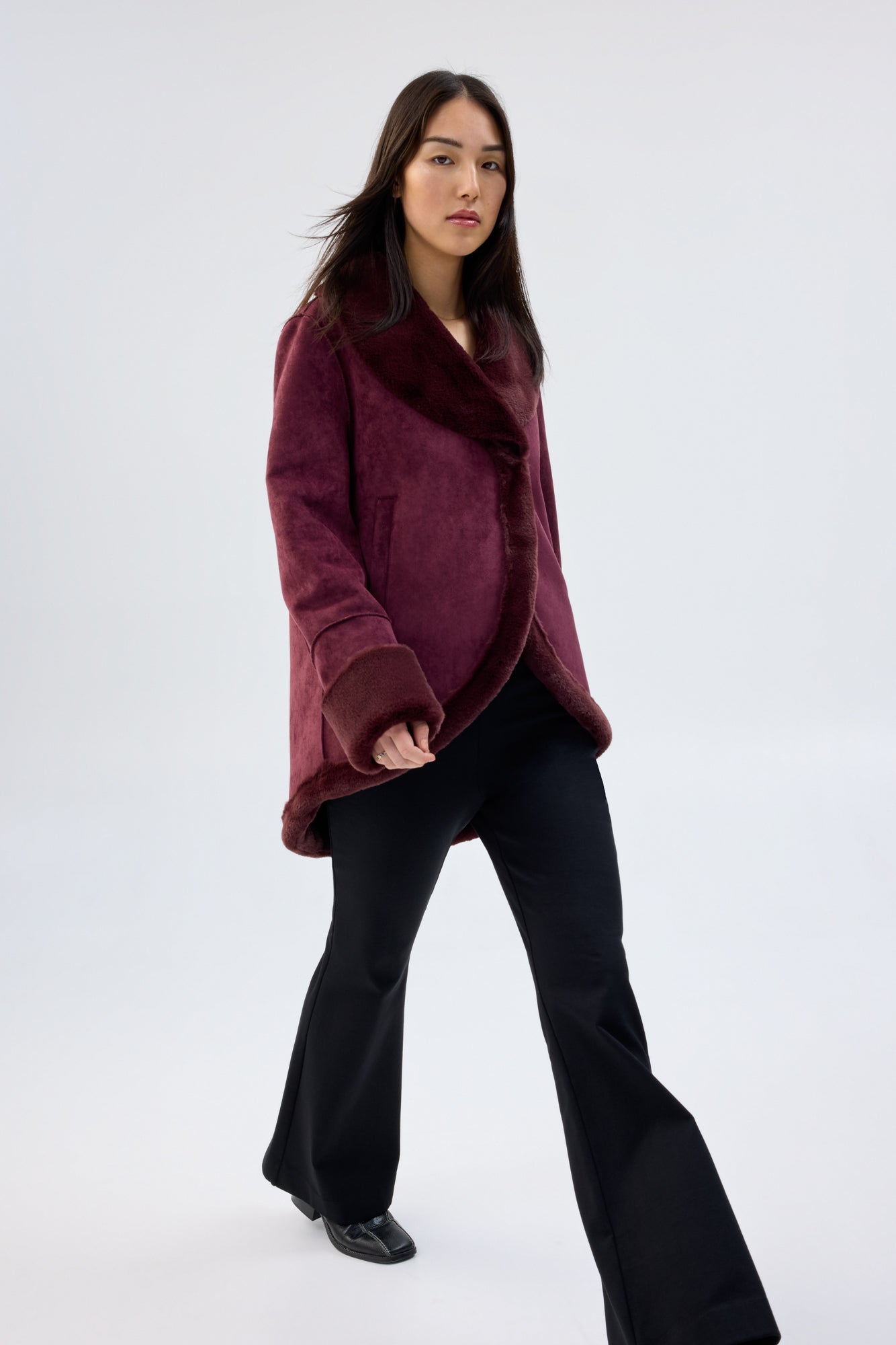 PERFECT STRANGER JACKET - BURGUNDY