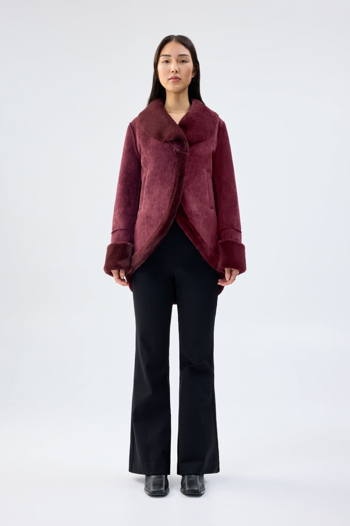 PERFECT STRANGER JACKET - BURGUNDY
