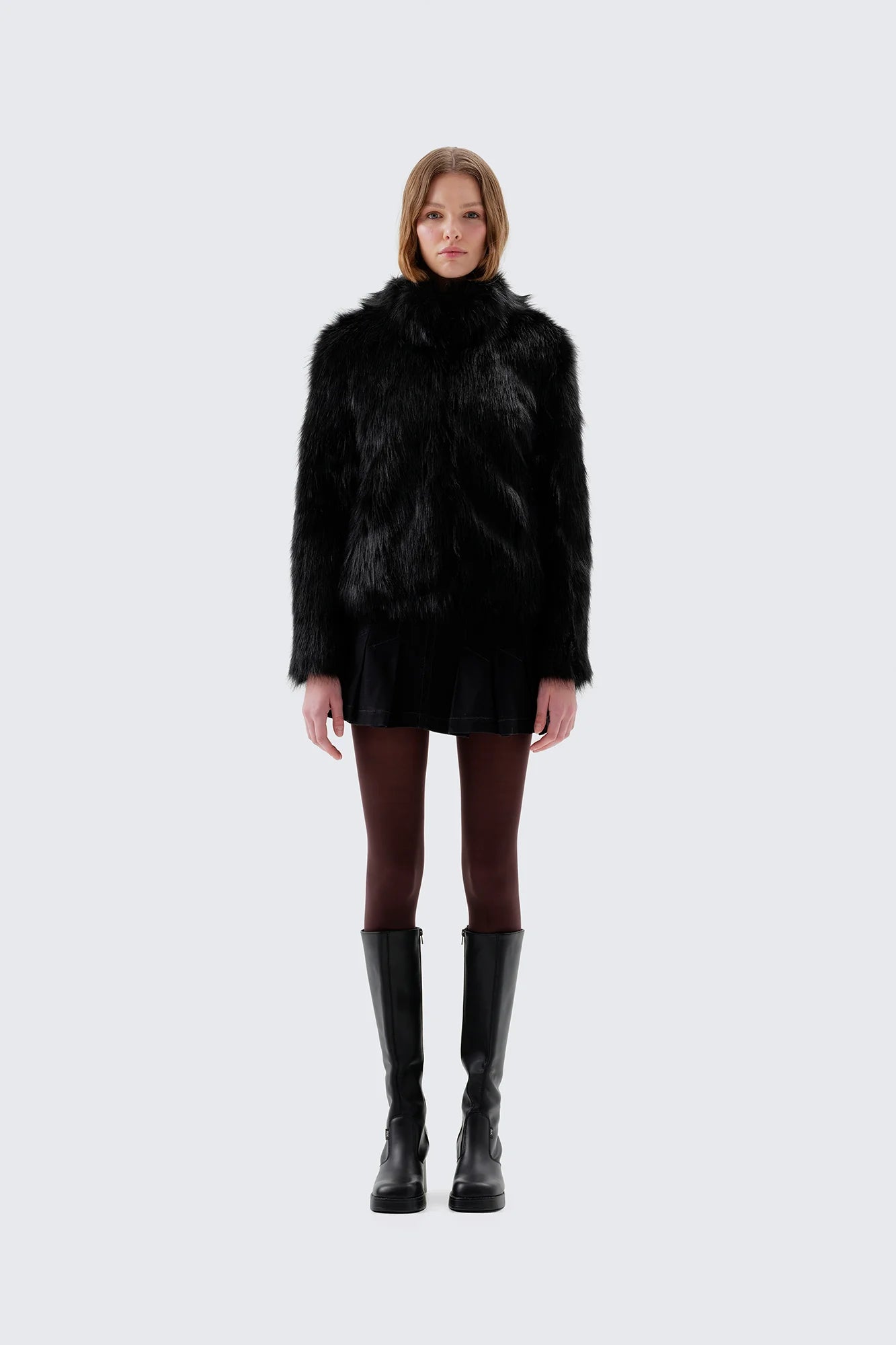FUR DELISH JACKET - BLACK