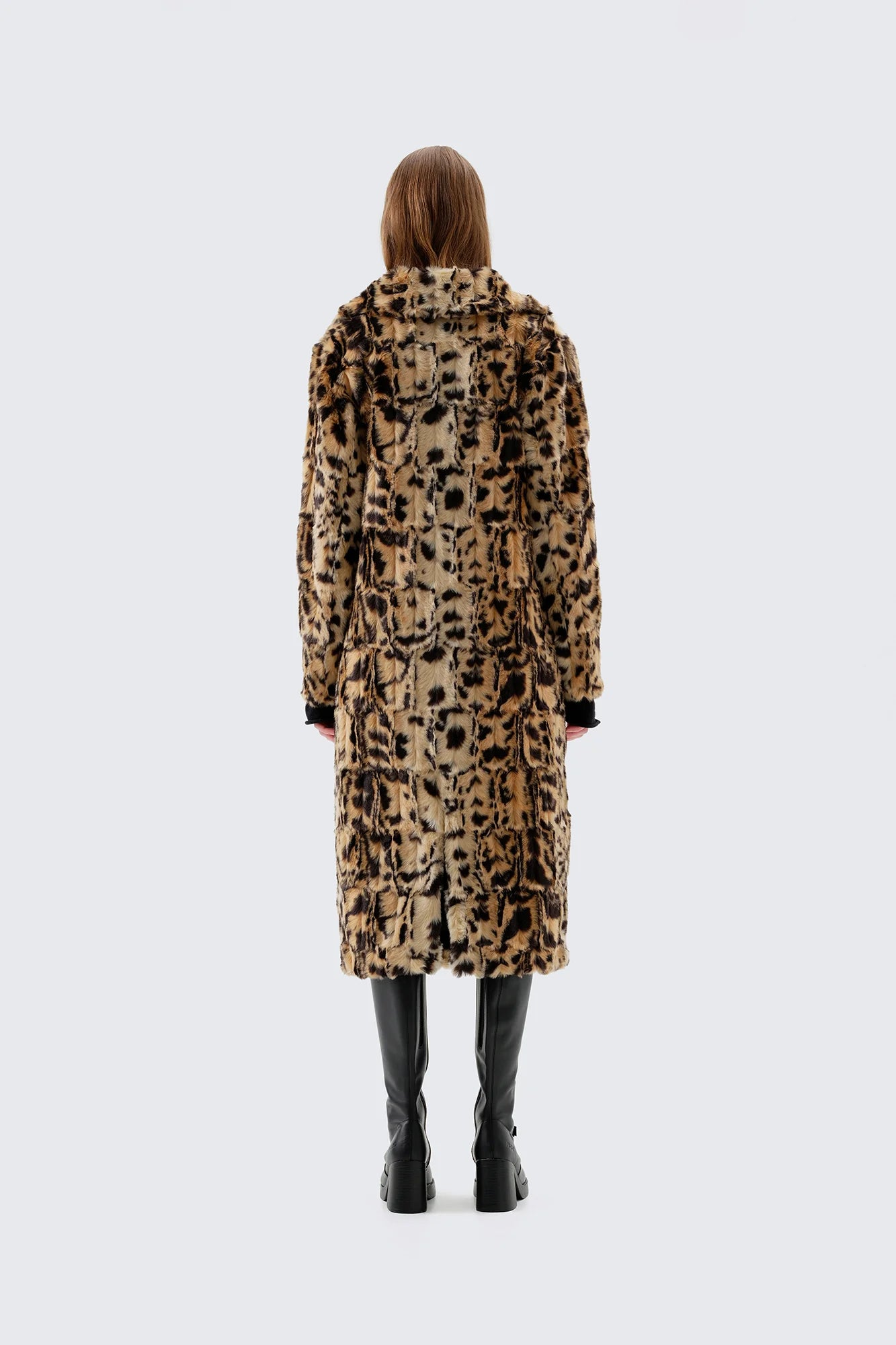 LONG SONG COAT - LEOPARD