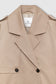 RICKIE CROPPED TRENCH - BEIGE