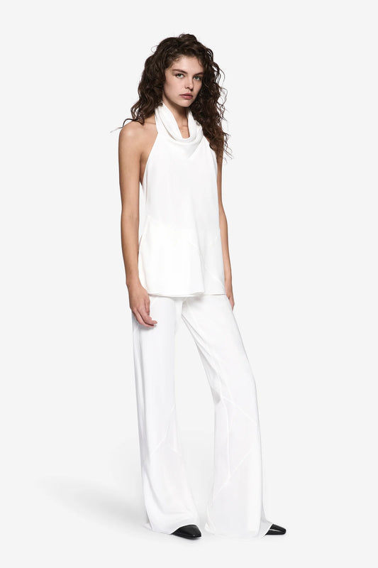 SILK BIAS PANT - IVORY